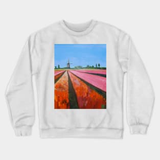 Holland, Tulip Fields Crewneck Sweatshirt